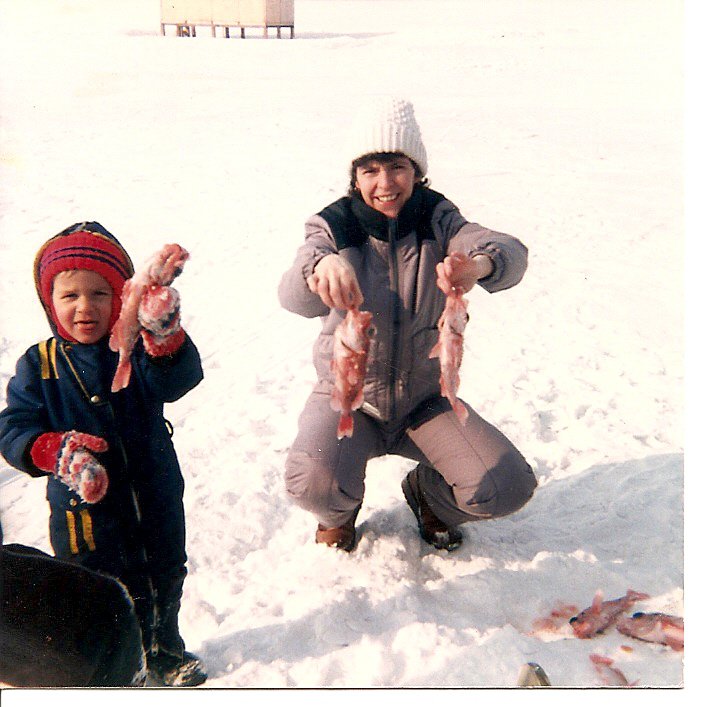 Ginette Gauthier, pêche sur la glace